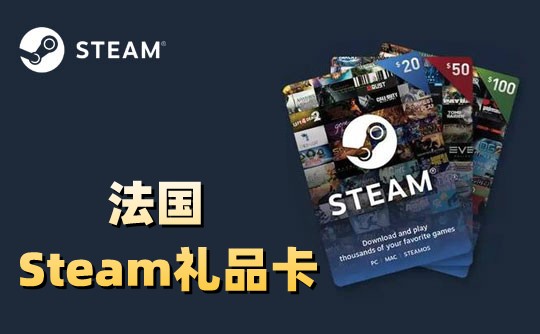 【法国】Steam礼品卡_Steam充值卡_Steam法国充值兑换码_官方正版卡密